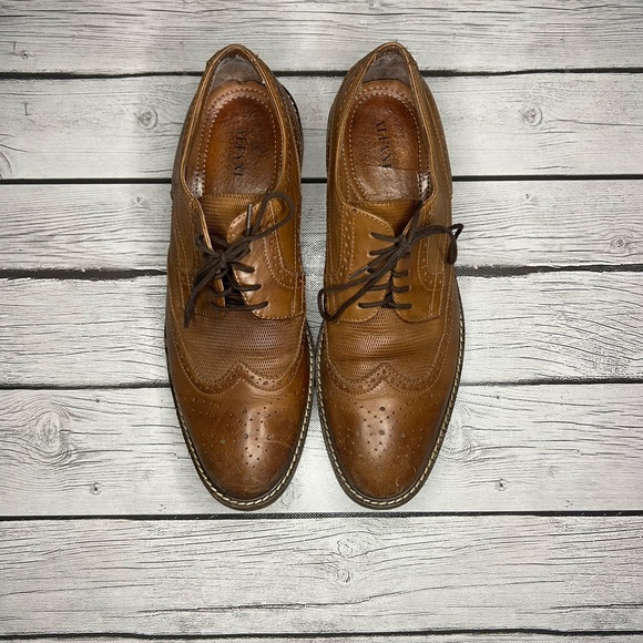 Alfani Brown Lace Up  Dress Shoes - Picture 2 of 4